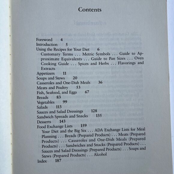 Vintage 1990 Cookbook The Complete Diabetic Cookbook Paperback - Picture 4 of 13